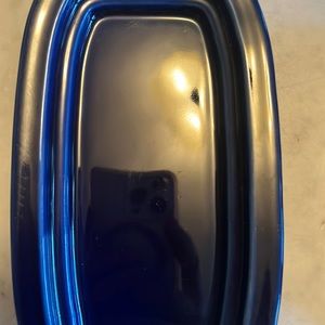 Fiesta wear Navy butter dish